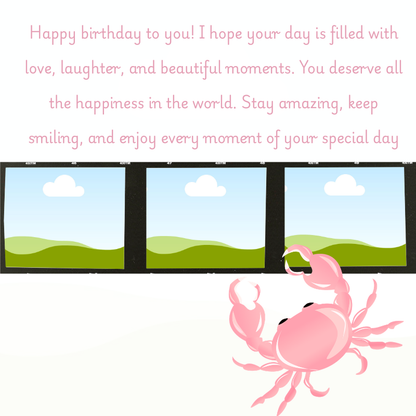 Pink Birthday Scrapbook Template | 24 Pages Digital Memory Book