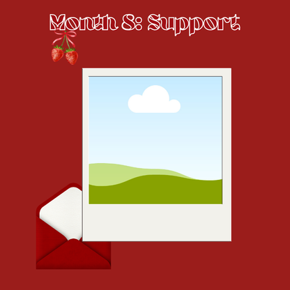 Red 1 Year Anniversary Scrapbook Template | 18 Pages Romantic Digital Gift