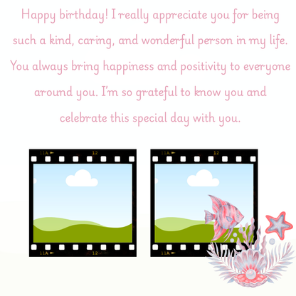 Pink Birthday Scrapbook Template | 24 Pages Digital Memory Book