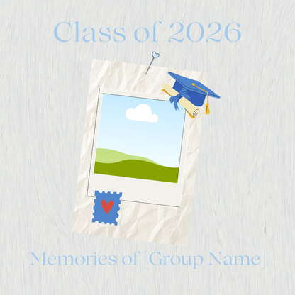 Graduation Scrapbook Template | 24 Pages Digital Memory Book