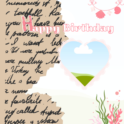 Pink Birthday Scrapbook Template | 24 Pages Digital Memory Book