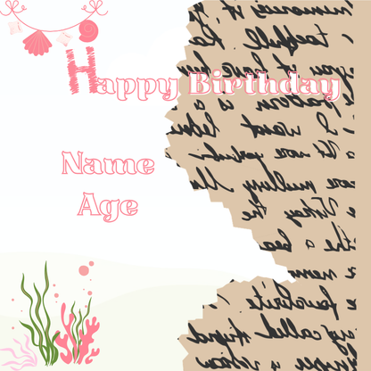 Pink Birthday Scrapbook Template | 24 Pages Digital Memory Book