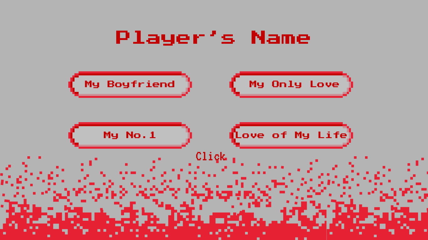 Gray & Red Boyfriend Birthday Pixel Website Template