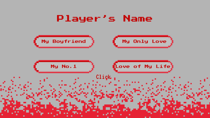 Gray & Red Boyfriend Birthday Pixel Website Template