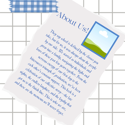 Graduation Scrapbook Template | 24 Pages Digital Memory Book