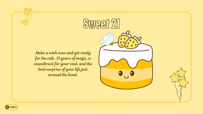 Yellow Car Boyfriend Birthday Website Template