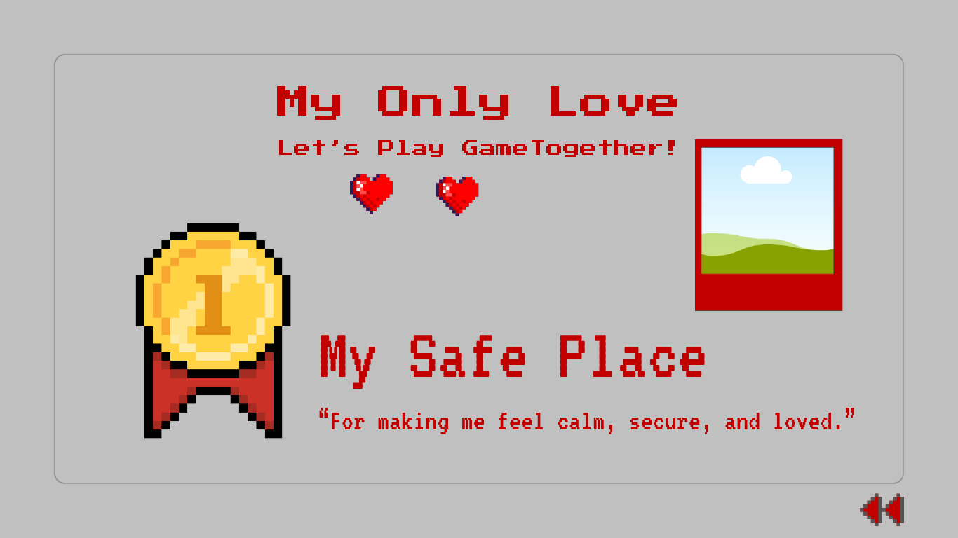 Gray & Red Boyfriend Birthday Pixel Website Template