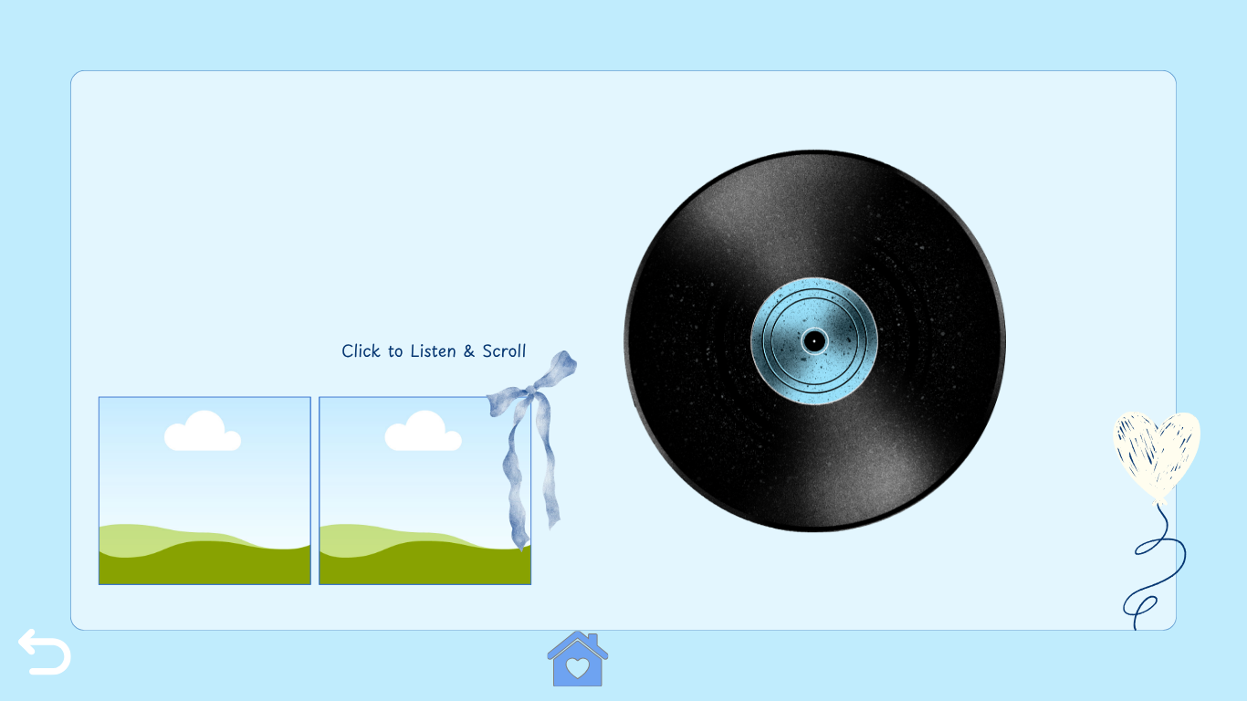 Blue Best Friend Birthday Website Template