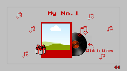 Gray & Red Boyfriend Birthday Pixel Website Template
