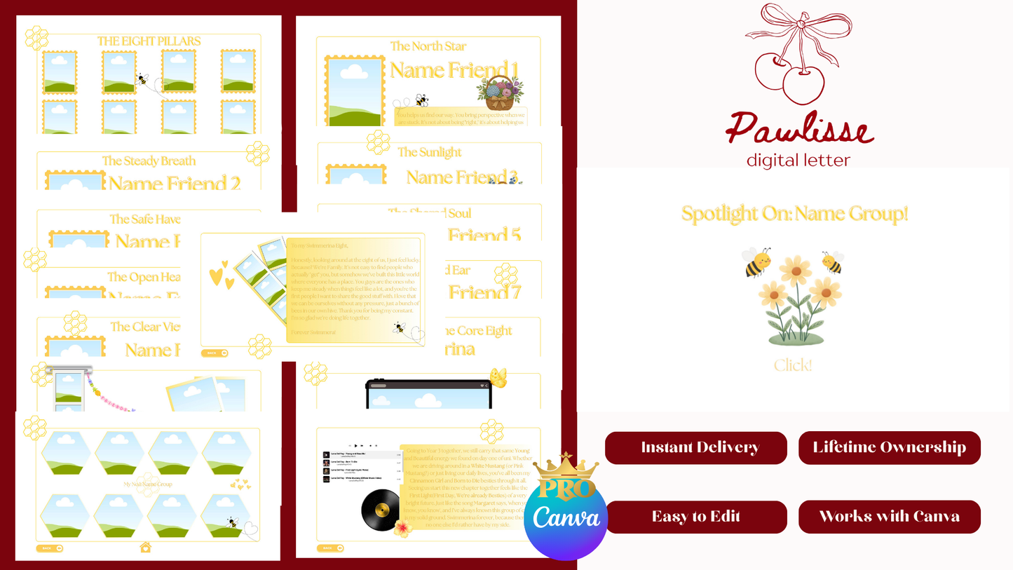 Bee Friendship Website Template