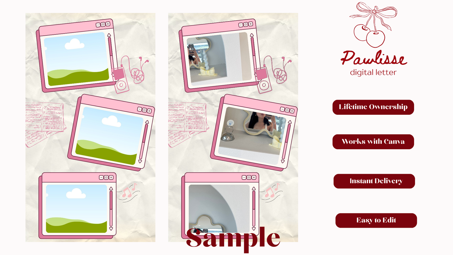 Pink Music Instagram Story Template
