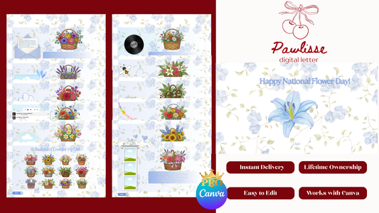 12 Flower Baskets for National Flower Website Template