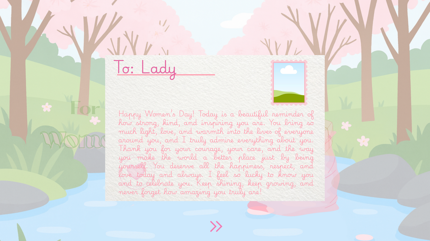Women’s Day Nature Website Template