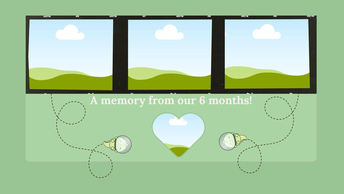 Green Anniversary Passcode Website Template