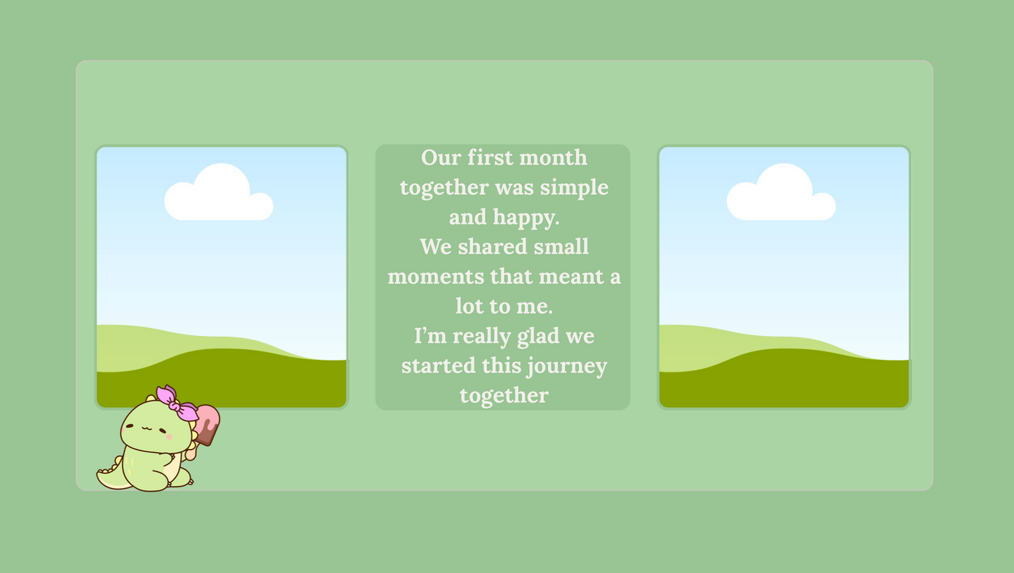 Green Anniversary Passcode Website Template