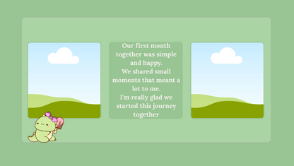 Green Anniversary Passcode Website Template