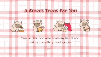 Red Gingham Valentine Website Template