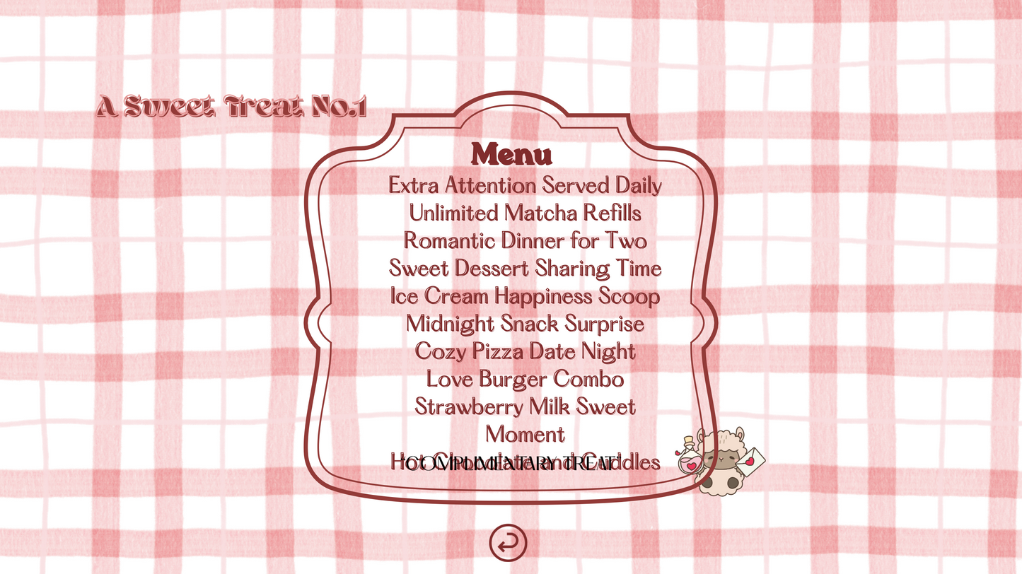 Red Gingham Valentine Website Template