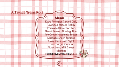 Red Gingham Valentine Website Template