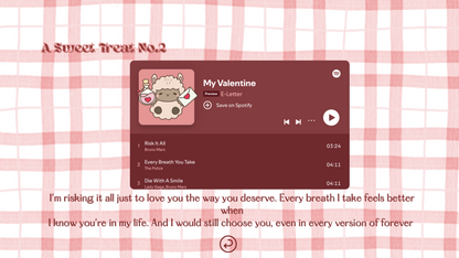 Red Gingham Valentine Website Template