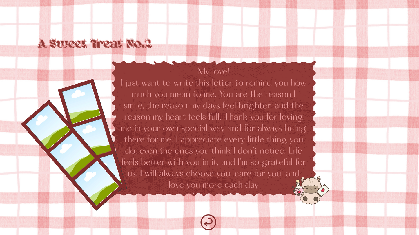 Red Gingham Valentine Website Template