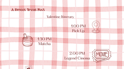 Red Gingham Valentine Website Template