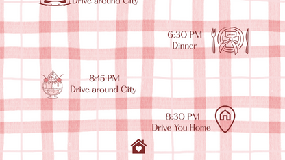 Red Gingham Valentine Website Template