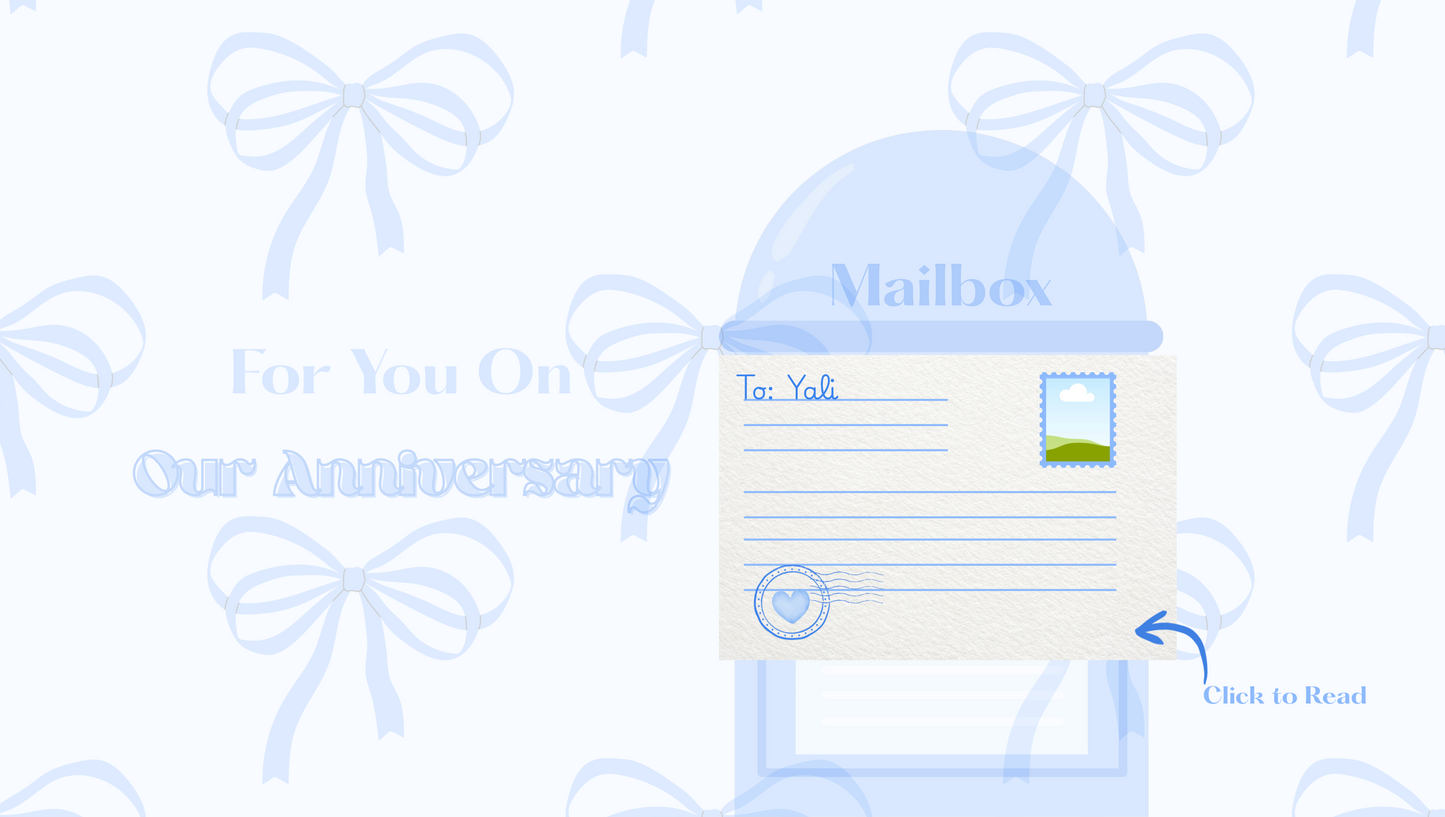 Blue Mail Box Anniversary Website Template