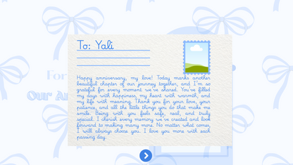 Blue Mail Box Anniversary Website Template