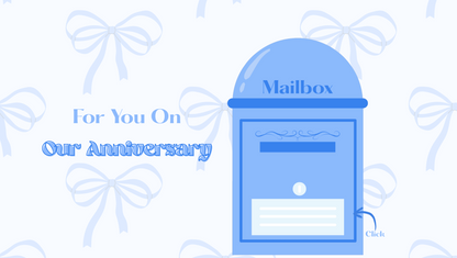 Blue Mail Box Anniversary Website Template
