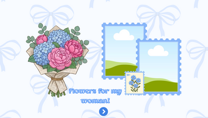 Blue Mail Box Anniversary Website Template