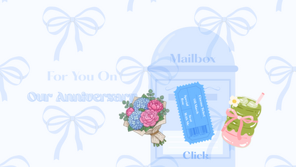 Blue Mail Box Anniversary Website Template