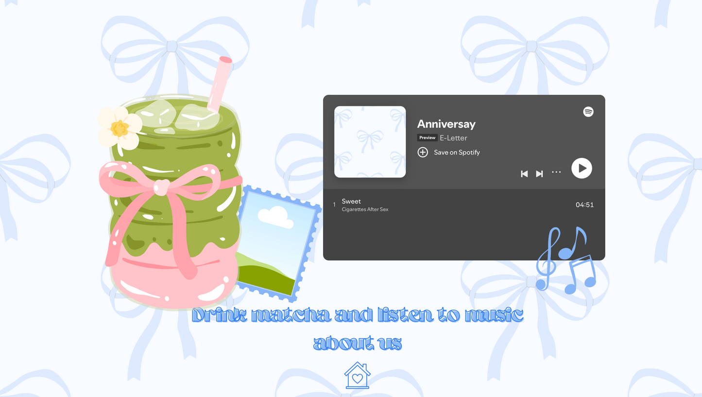 Blue Mail Box Anniversary Website Template