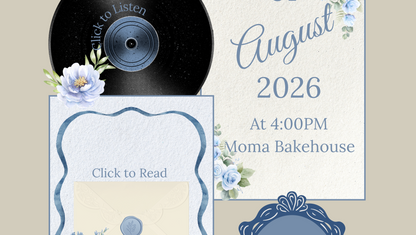 Blue Flower Girlfriend Day Website Template