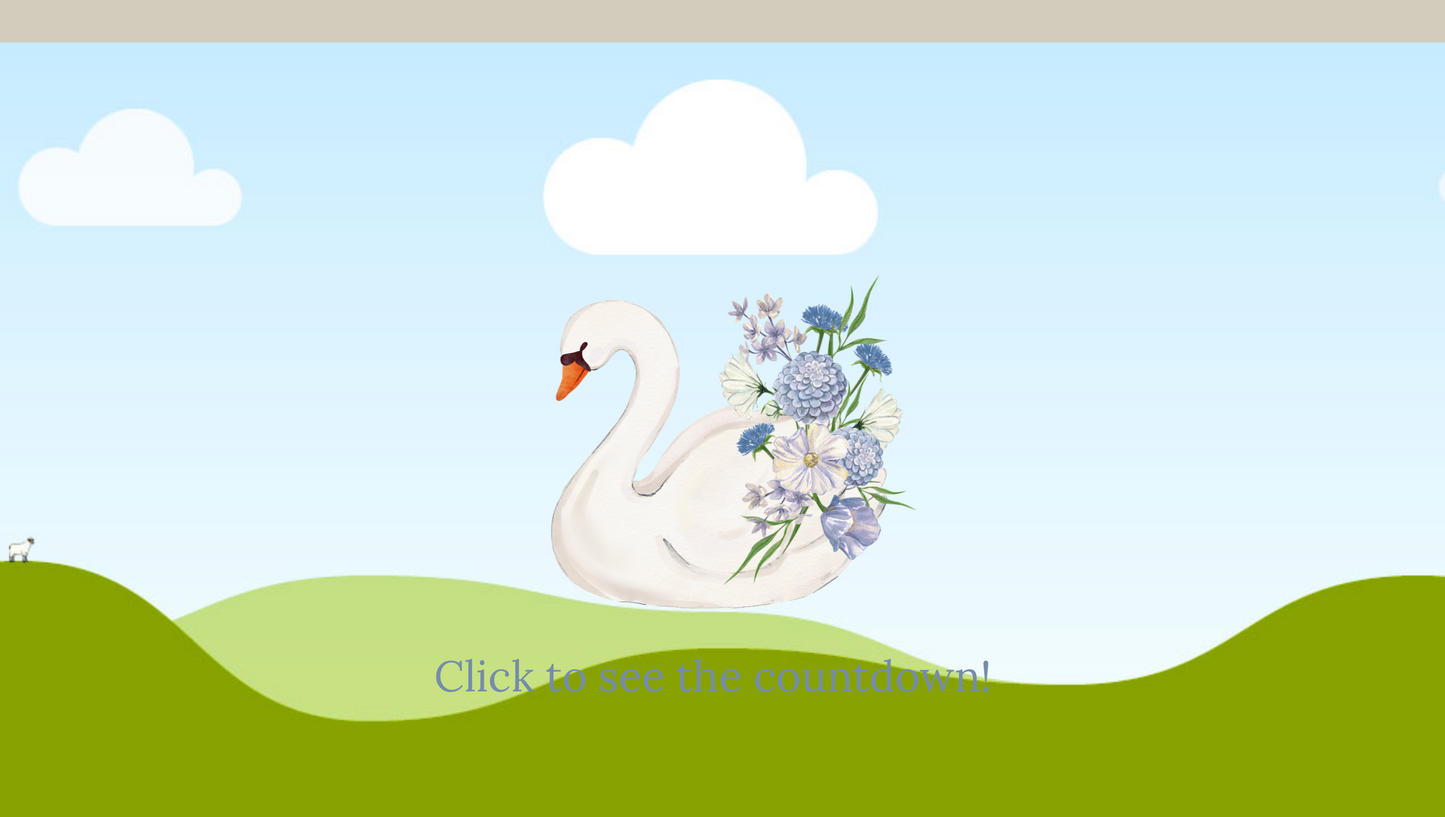 Blue Flower Girlfriend Day Website Template