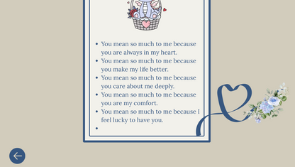 Blue Flower Girlfriend Day Website Template