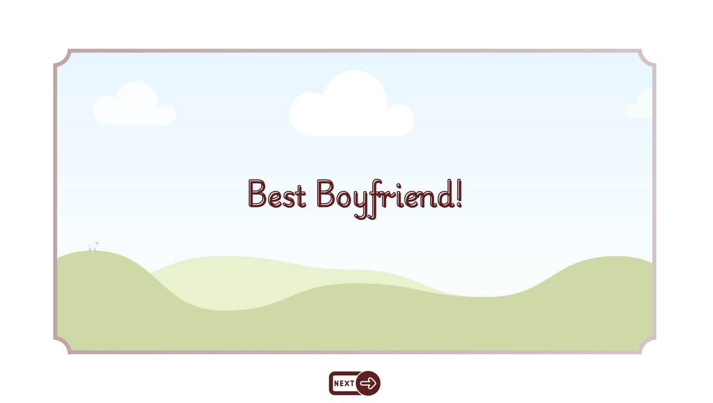 White Cute Dinosaur Boyfriend Day Website Template