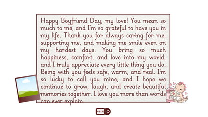 White Cute Dinosaur Boyfriend Day Website Template