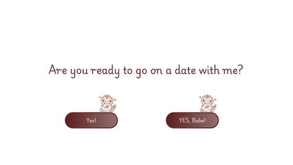 White Cute Dinosaur Boyfriend Day Website Template