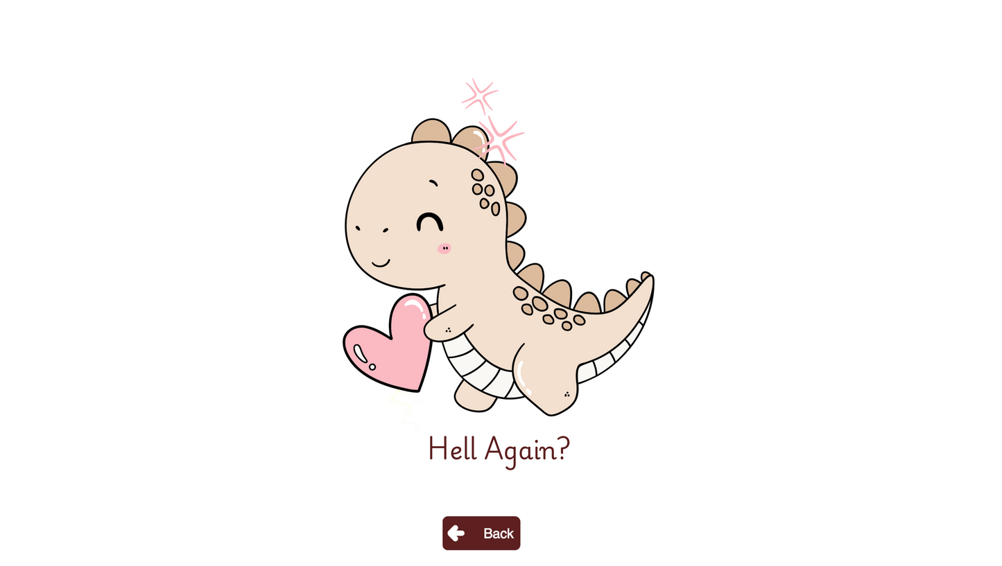 White Cute Dinosaur Boyfriend Day Website Template