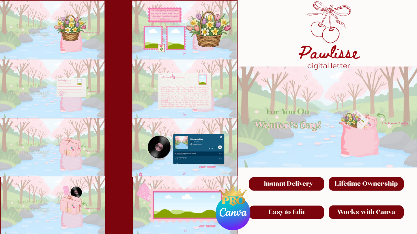 Women’s Day Nature Website Template